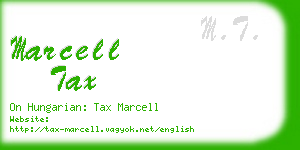 marcell tax business card